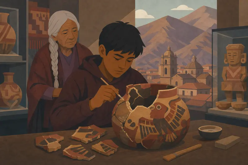 Cover illustration for The Scar on the Condor, B1 Spanish story