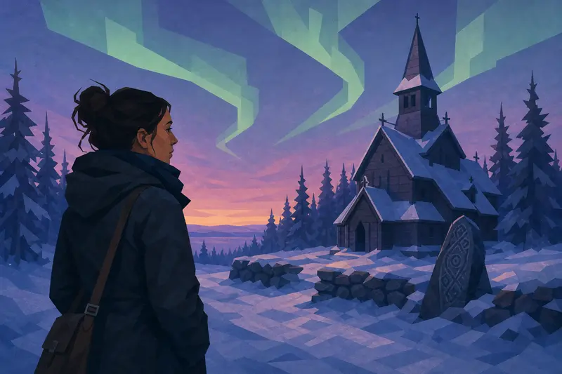 Cover illustration for What Lives Beneath the Snow, C1 Spanish story