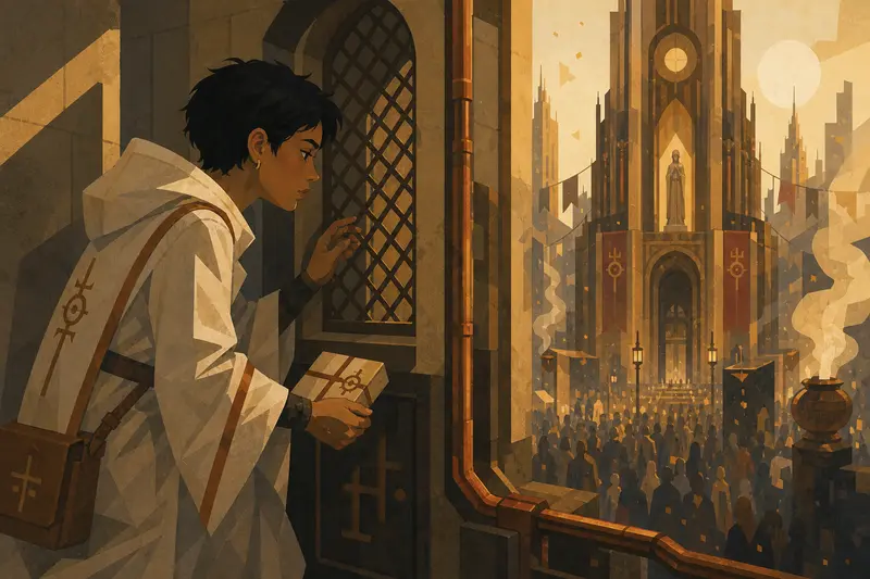 Cover illustration for The Last Encyclical, C2 Spanish story