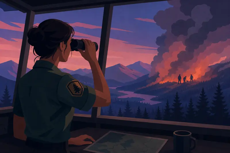 Cover illustration for The Fire Between Us, B2 Spanish story