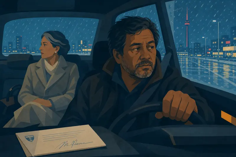 Cover illustration for The Taxi Professor, B2 Spanish story