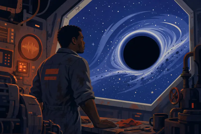 Cover illustration for The Gravity of Her Voice, B2 Spanish story