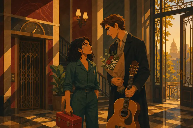 Cover illustration for Flowers for Friday, A1 Spanish story