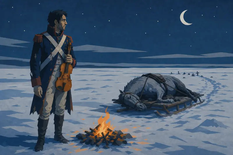 Cover illustration for The Violin Inside the Horse, C1 Spanish story