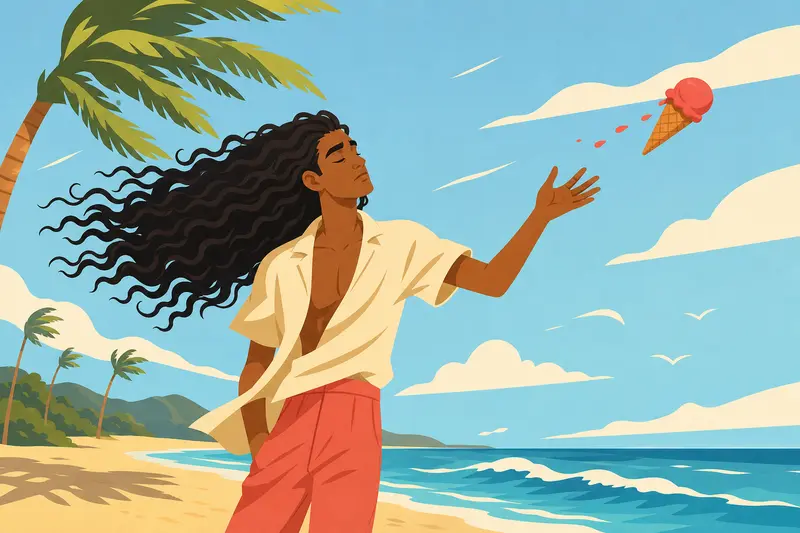 Cover illustration for The Bread Has No Hair, A0 Spanish story
