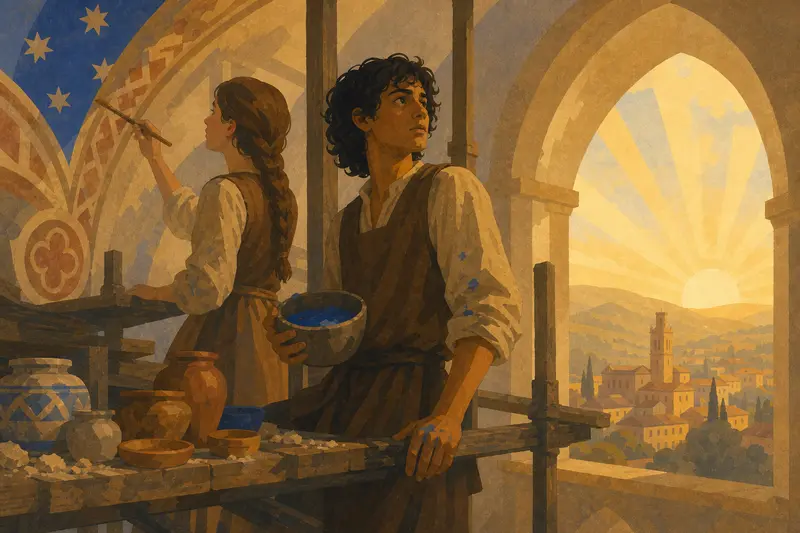 Cover illustration for The Color of Dawn, A2 Spanish story