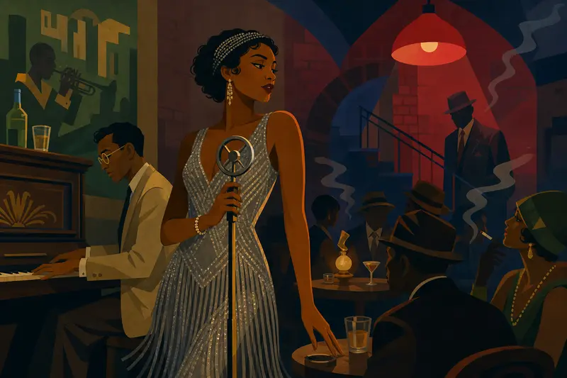 Cover illustration for Death Dressed in Silver, B2 Spanish story