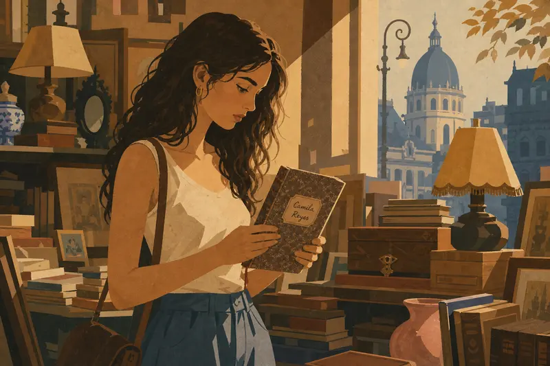 Cover illustration for The Other Camila Reyes, A2 Spanish story