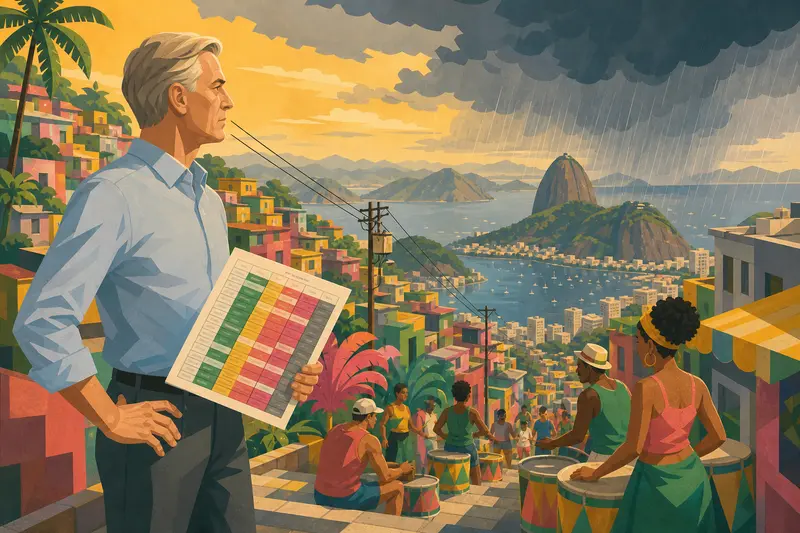 Cover illustration for Rain Over the Master Schedule, B2 Spanish story
