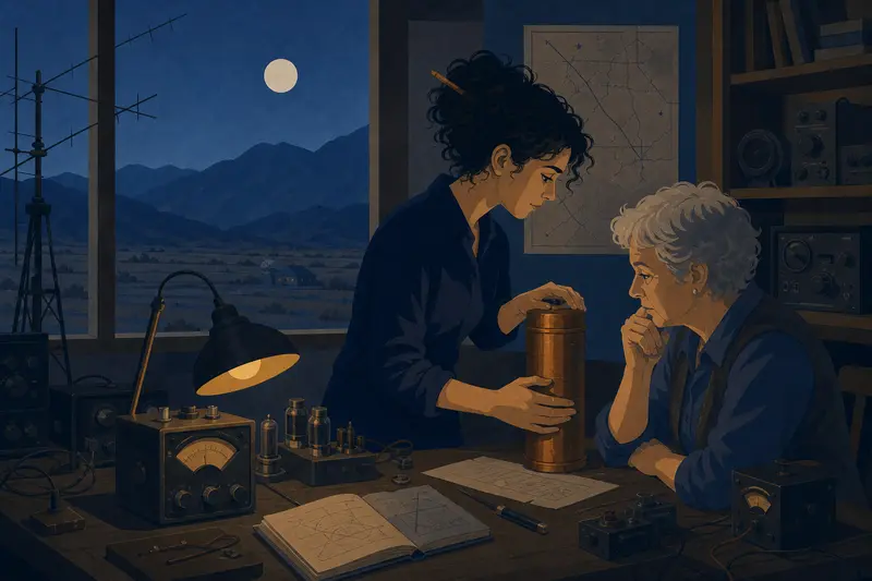 Cover illustration for The Copper Cylinder, B2 Spanish story