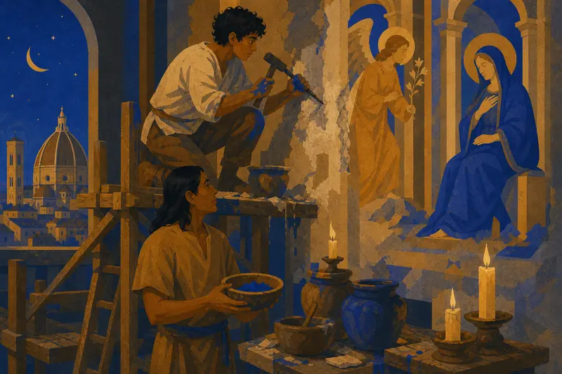 Cover illustration for Blue on Wet Lime, B2 Spanish story