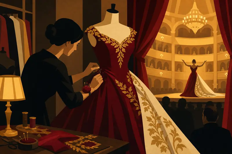 Cover illustration for The Dress That Speaks, C2 Spanish story
