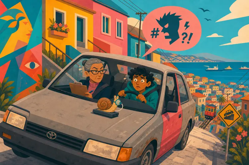 Cover illustration for This Car Is a Circus, B1 Spanish story