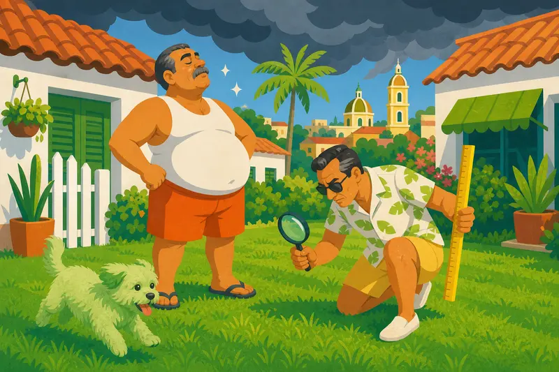 Cover illustration for The Case of the Green Dog, A2 Spanish story
