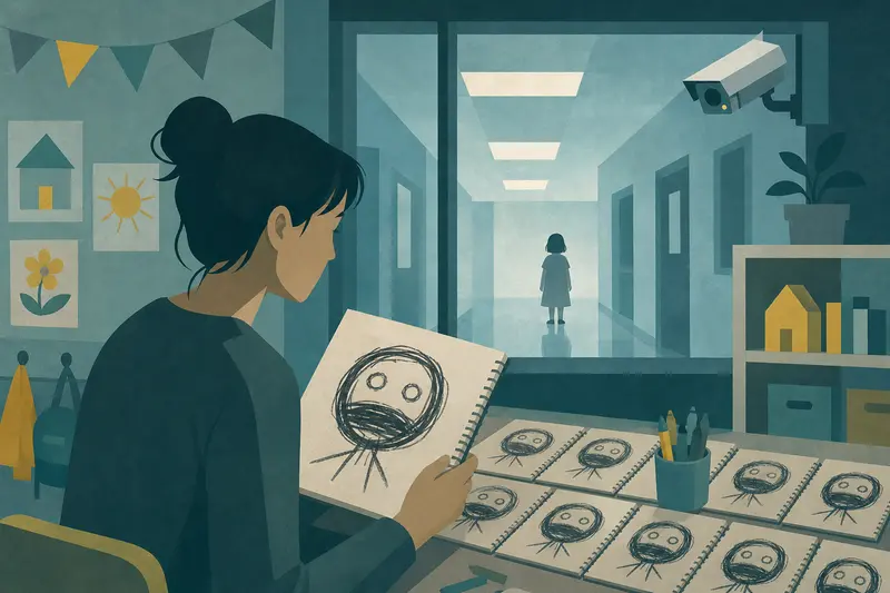 Cover illustration for The Same Smile, B1 Spanish story