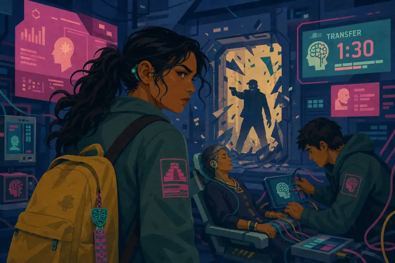Cover illustration for What Remains, B2 Spanish story