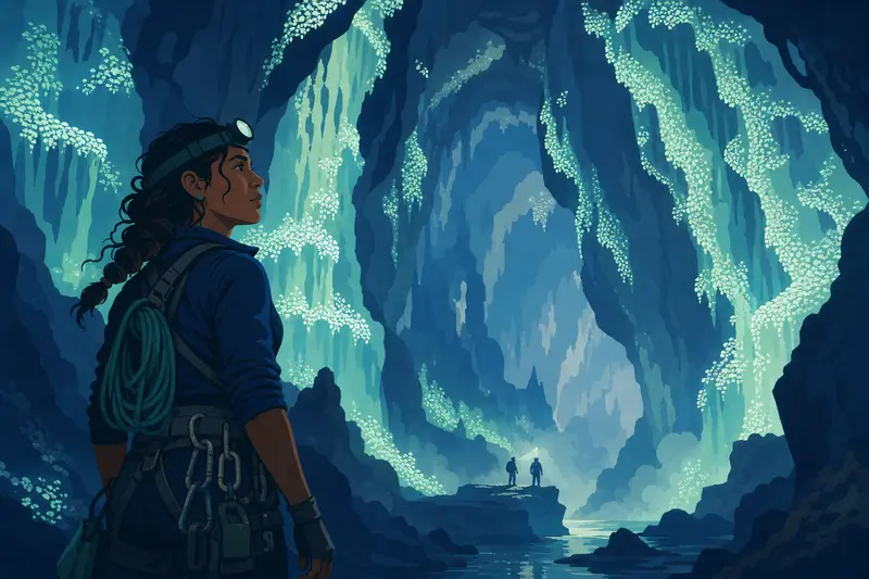 Cover illustration for The Passage That Breathes, C1 Spanish story
