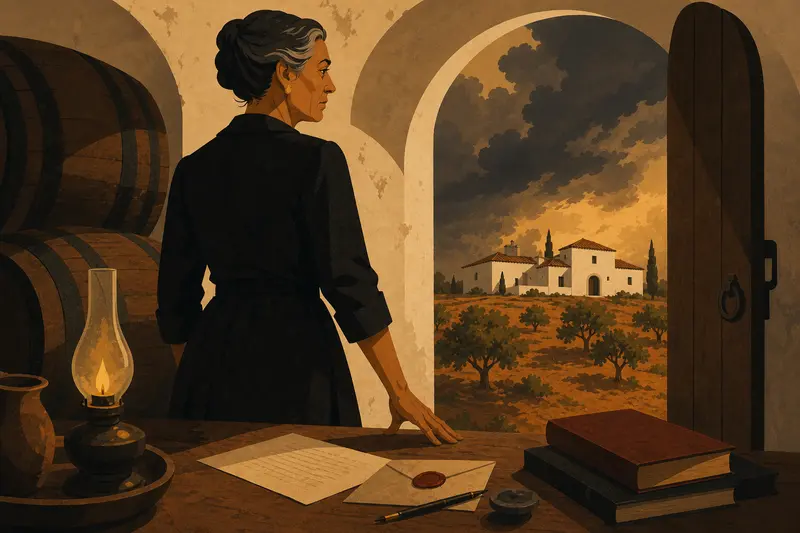 Cover illustration for The Vinegar Mother, C1 Spanish story