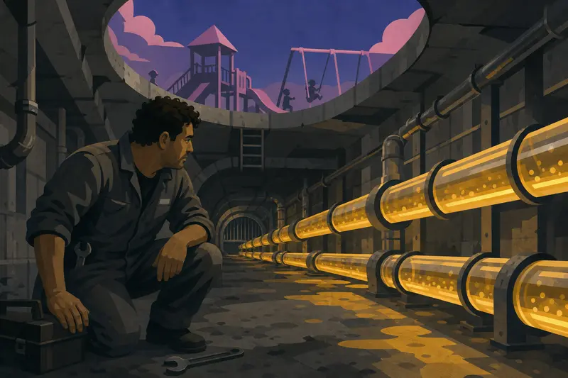 Cover illustration for The Laughter Pipeline, B2 Spanish story