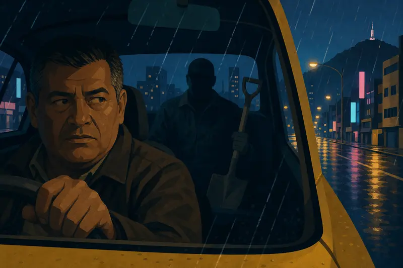 Cover illustration for The Last Fare, C1 Spanish story