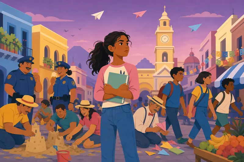 Cover illustration for The Day the Children Governed, B2 Spanish story