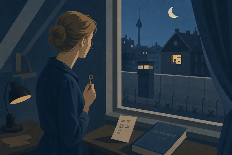 Cover illustration for Two Knocks on the Wall, B2 Spanish story