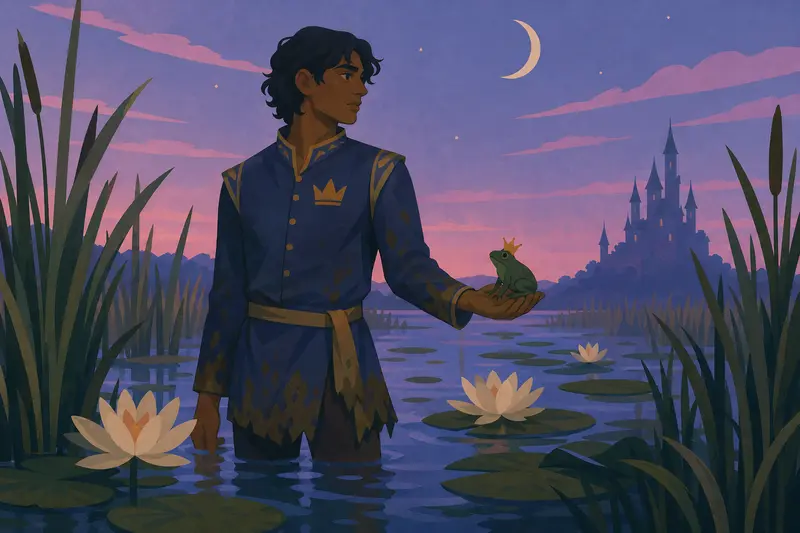 Cover illustration for The Prince Who Chose the Marsh, C1 Spanish story
