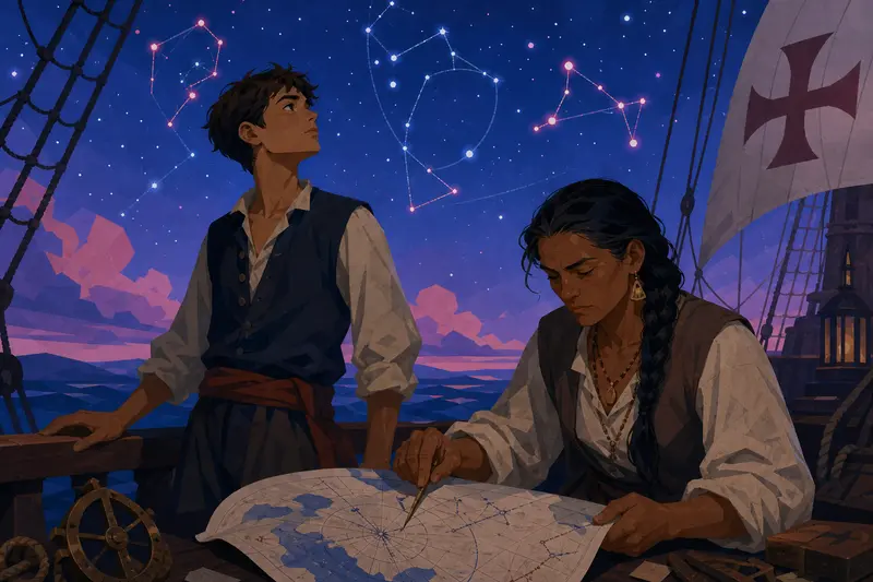 Cover illustration for The Stars That Don't Exist, B2 Spanish story