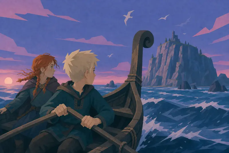 Cover illustration for The Oar in His Hands, A2 Spanish story