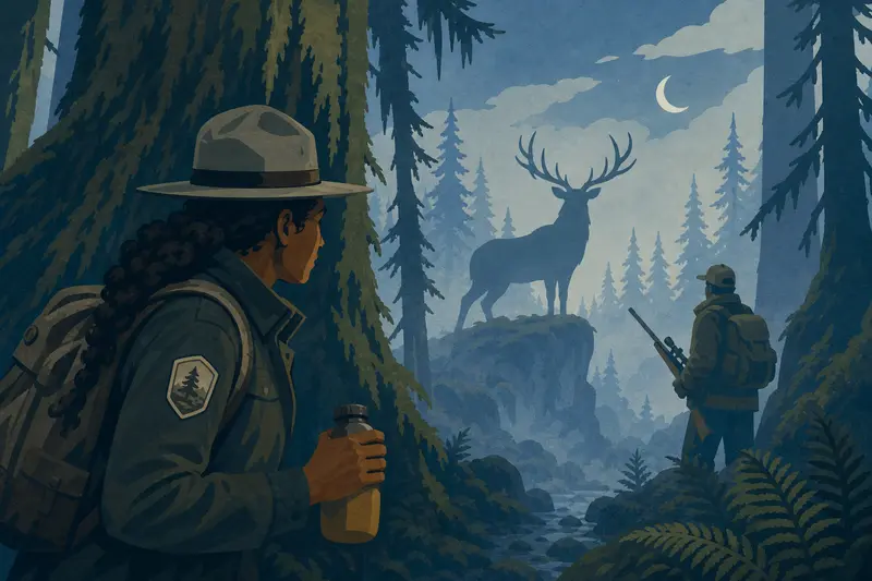 Cover illustration for Dew Before Dawn, B2 Spanish story
