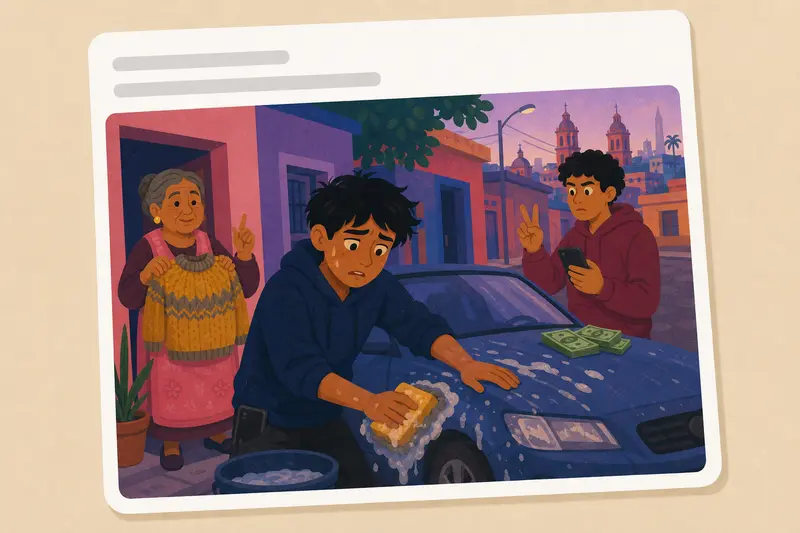 Cover illustration for AITJ for paying double to buy back the sweater I sold?, A2 Spanish story