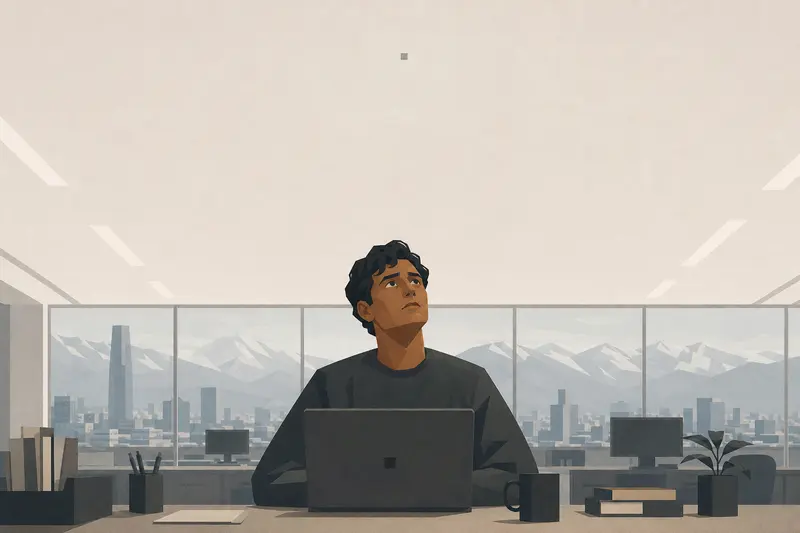 Cover illustration for The Pixel in the Corner of the Sky, C1 Spanish story