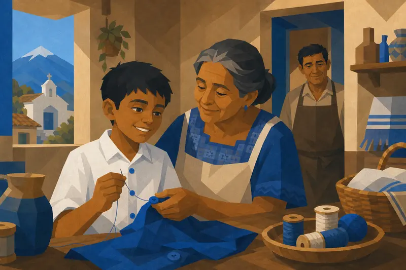 Cover illustration for Brayan's Hands, A0 Spanish story
