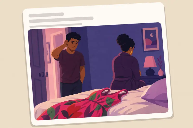 Cover illustration for AITJ for telling my mother her new dress looks bad?, A0 Spanish story