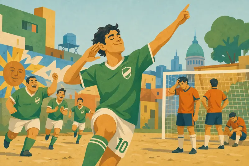 Cover illustration for The Victory Dance, A1 Spanish story