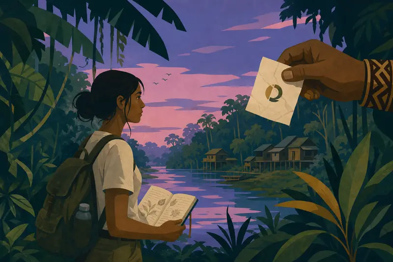 Cover illustration for The Thinnest Border, B2 Spanish story