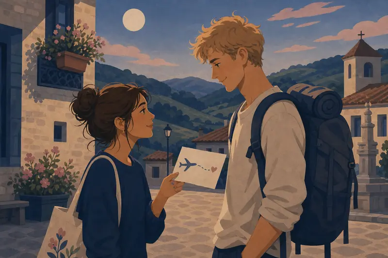 Cover illustration for The Drawing That Crossed the Sea, A2 Spanish story