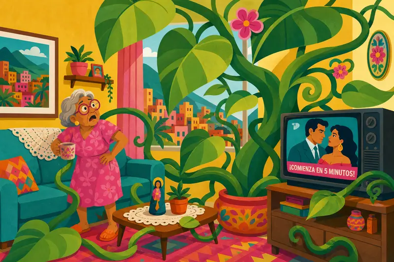 Cover illustration for The Seed Drinks and Drinks, A0 Spanish story