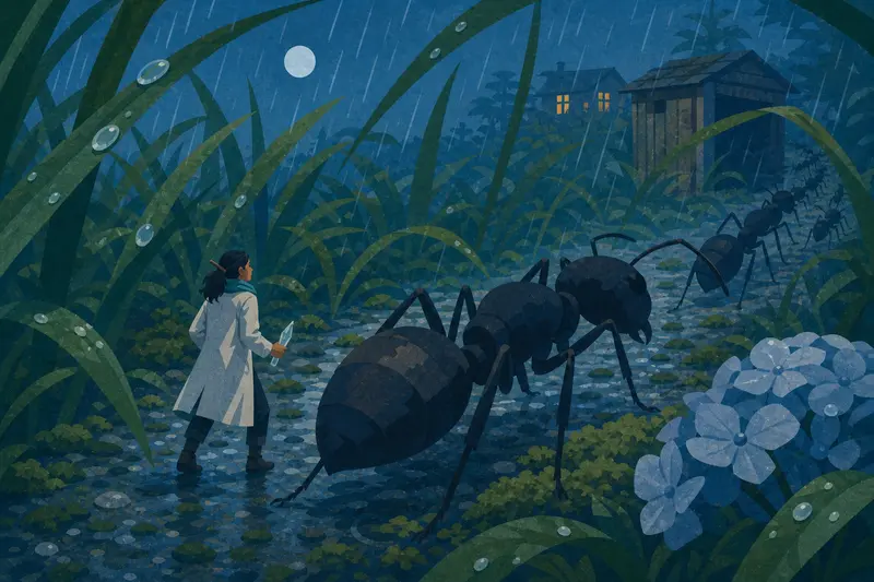 Cover illustration for The Ant Highway, B2 Spanish story
