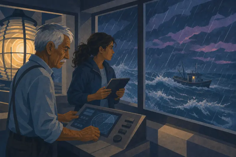 Cover illustration for Blind in the Rain, B1 Spanish story