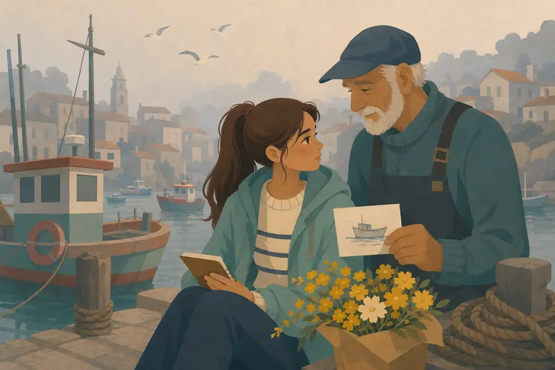Cover illustration for Enrique's Boat, A1 Spanish story