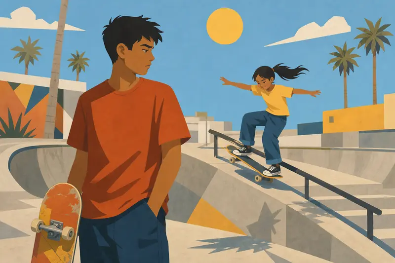 Cover illustration for Five Minutes, A1 Spanish story