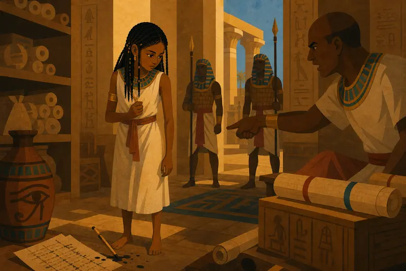 Cover illustration for The Pen With Her Name, A1 Spanish story