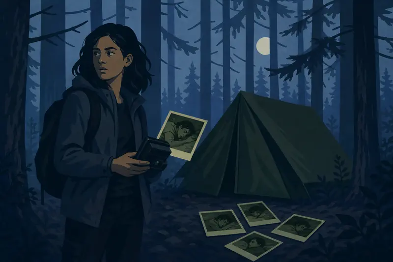Cover illustration for The Fifth Photo, B1 Spanish story