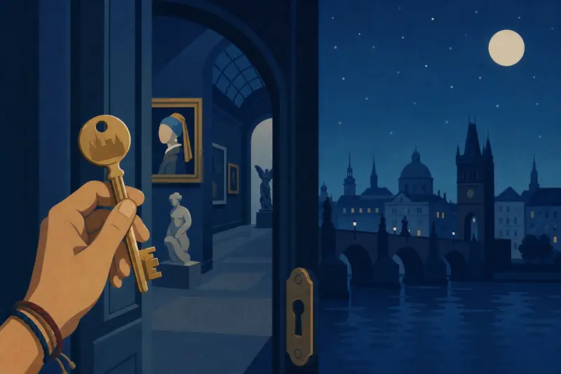 Cover illustration for The Key to Every Door, B1 Spanish story