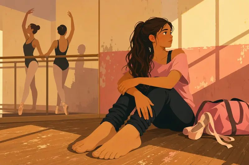 Cover illustration for The Loudest Feet in the Room, A2 Spanish story