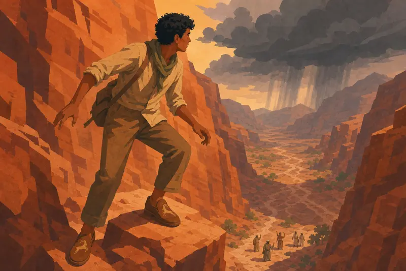 Cover illustration for The River That Wasn't There, B1 Spanish story