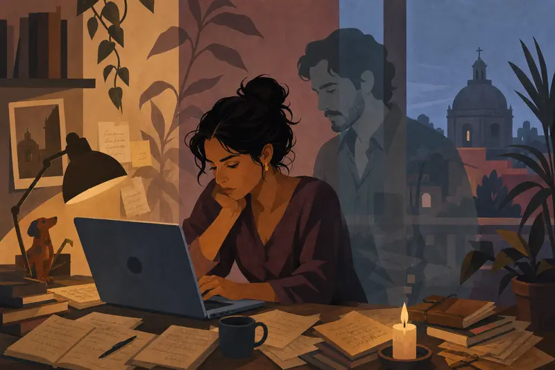 Cover illustration for Notes from a Dead Man's Pen, C1 Spanish story