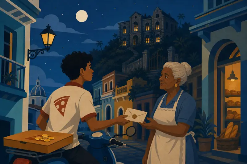 Cover illustration for The Last Candle on the Hill, A1 Spanish story