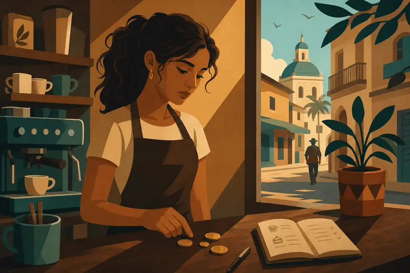 Cover illustration for Coins from Tomorrow, B2 Spanish story